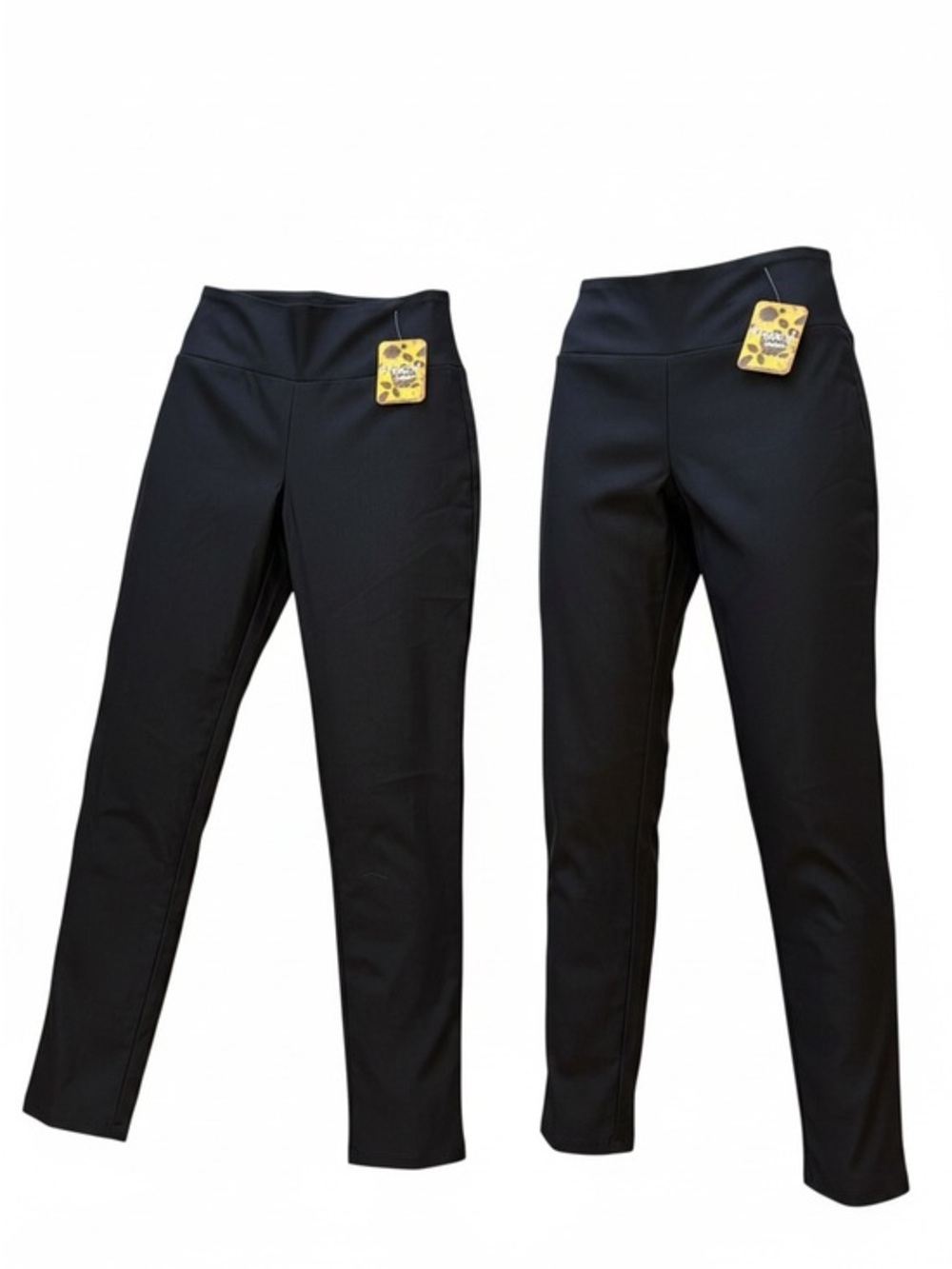 Hybrid & company Black Ponte Skinny Pull-On Pants - High Waist 2Pair